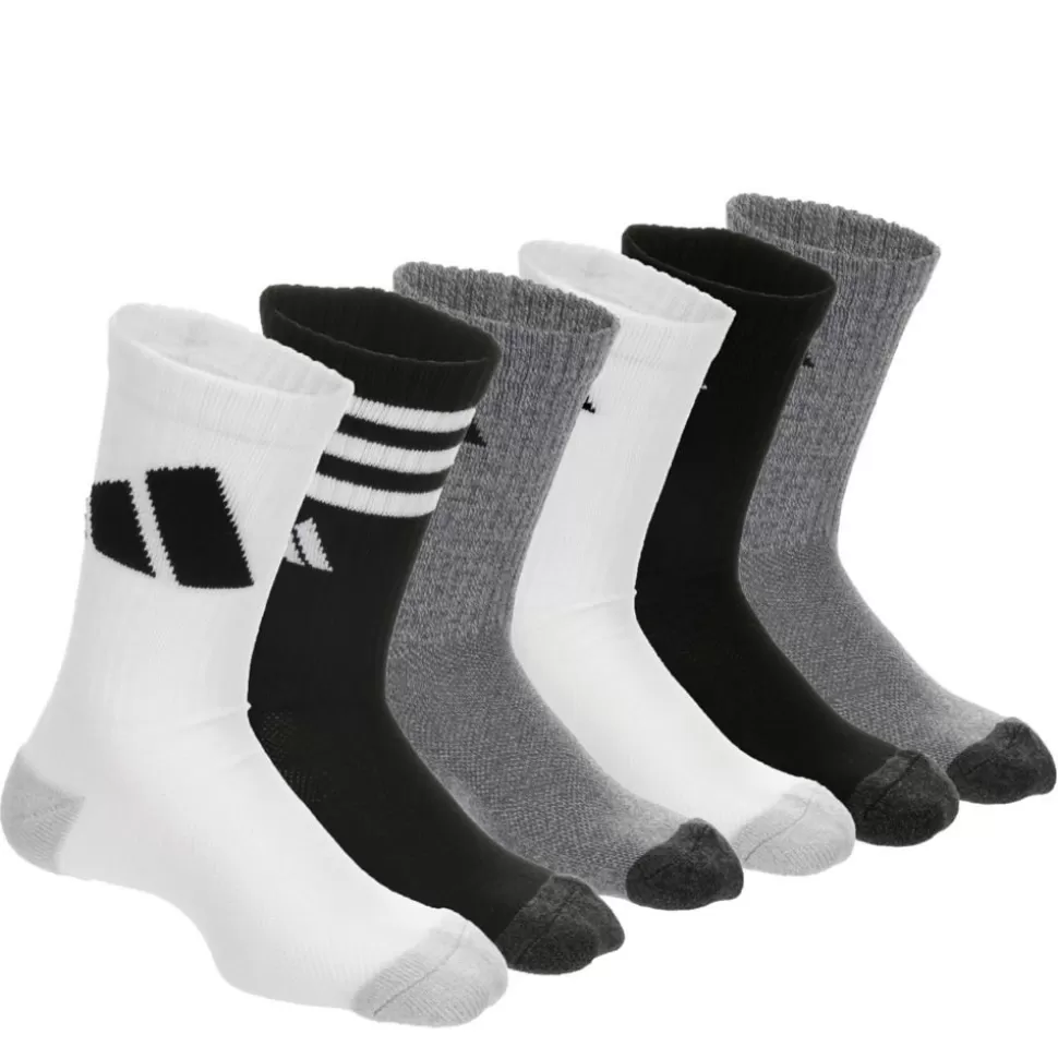 ADIDAS Accessories^ Boys Cushioned Crew Socks 6 Pairs