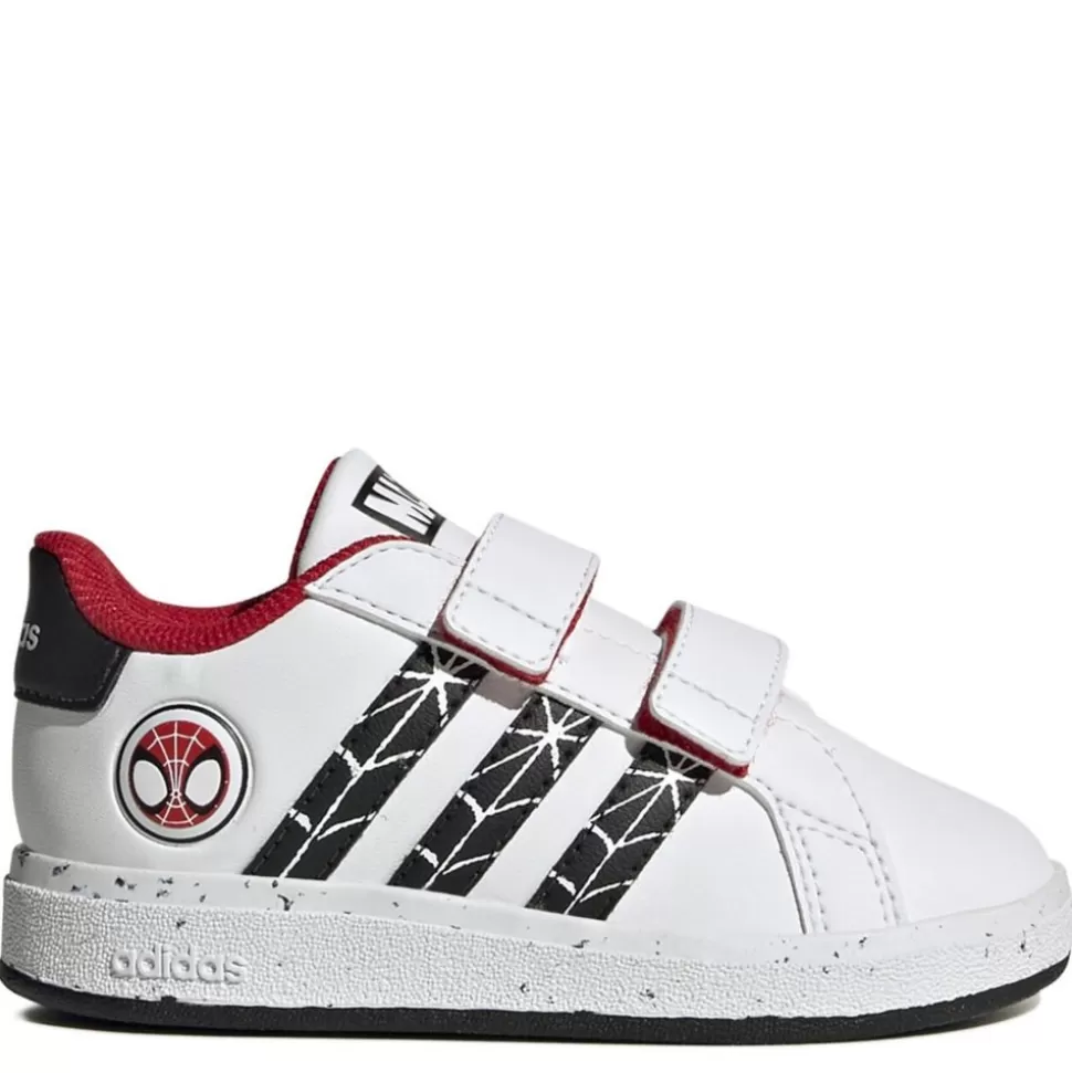 ADIDAS Character Shoes^ Boys Infant Grand Court 2.0 Spiderman Sneaker