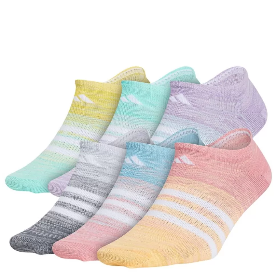 ADIDAS Accessories^ Girls Space Dye Liner Socks 6 Pairs