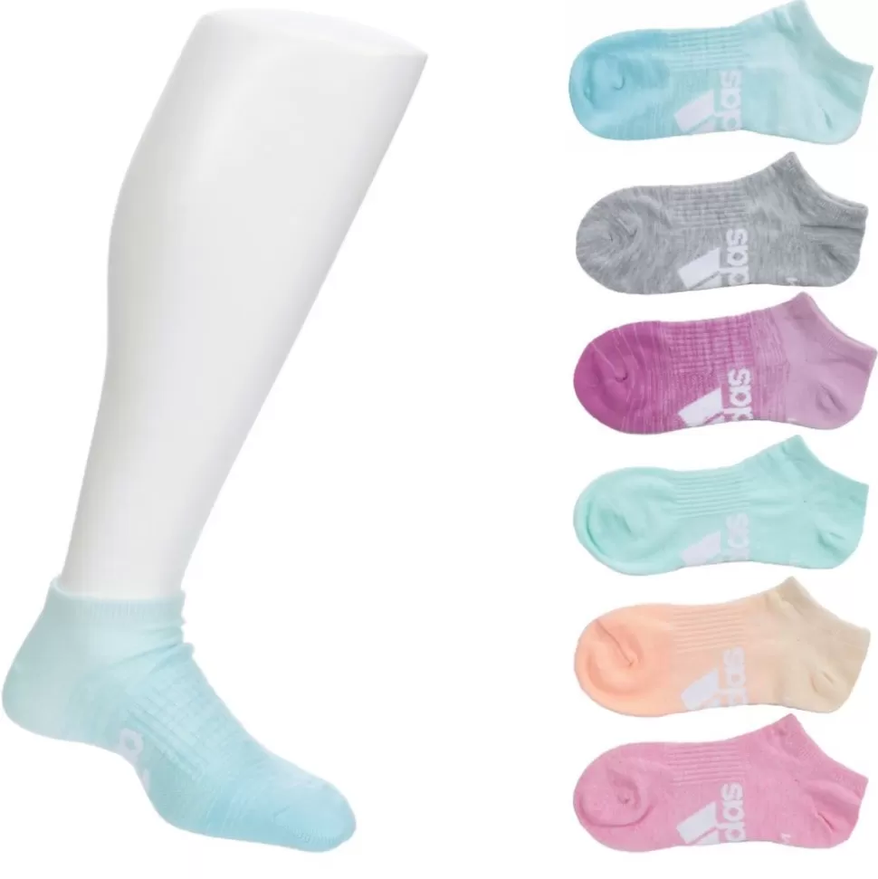 ADIDAS Accessories^ Girls Superlite Badge Of Sport 3 No Show Socks 6 Pairs