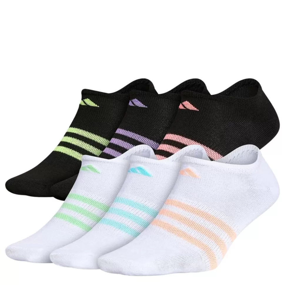 ADIDAS Accessories^ Girls Superlite No Show Socks 6 Pairs