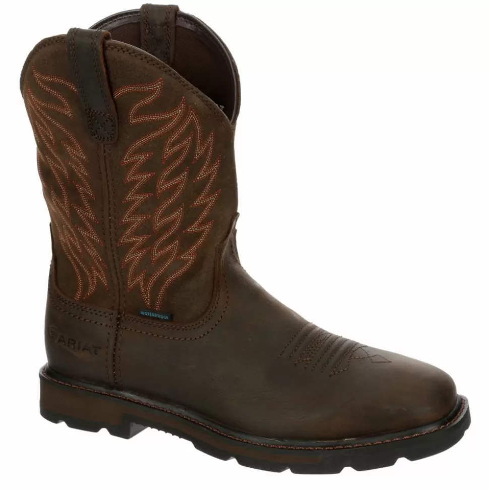 Men ARIAT Work Boots^ Mens Groundbreaker Waterproof Work Boot