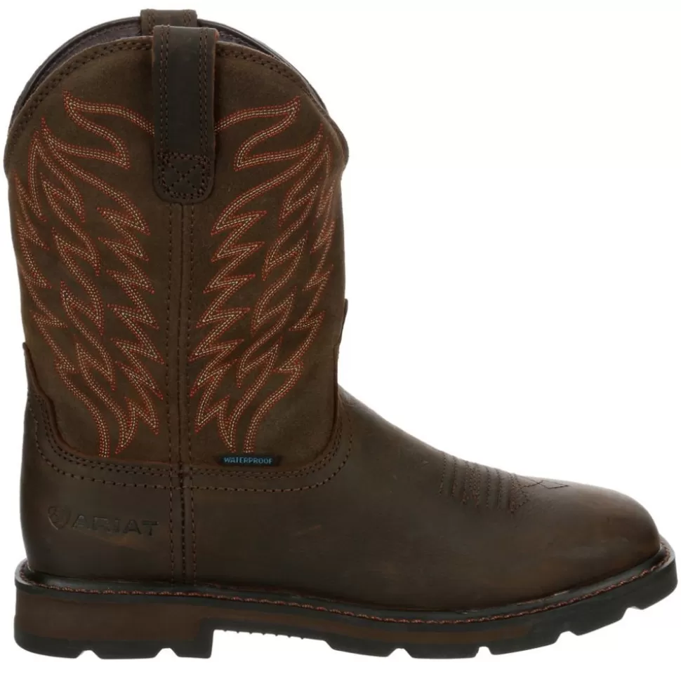 Men ARIAT Work Boots^ Mens Groundbreaker Waterproof Work Boot