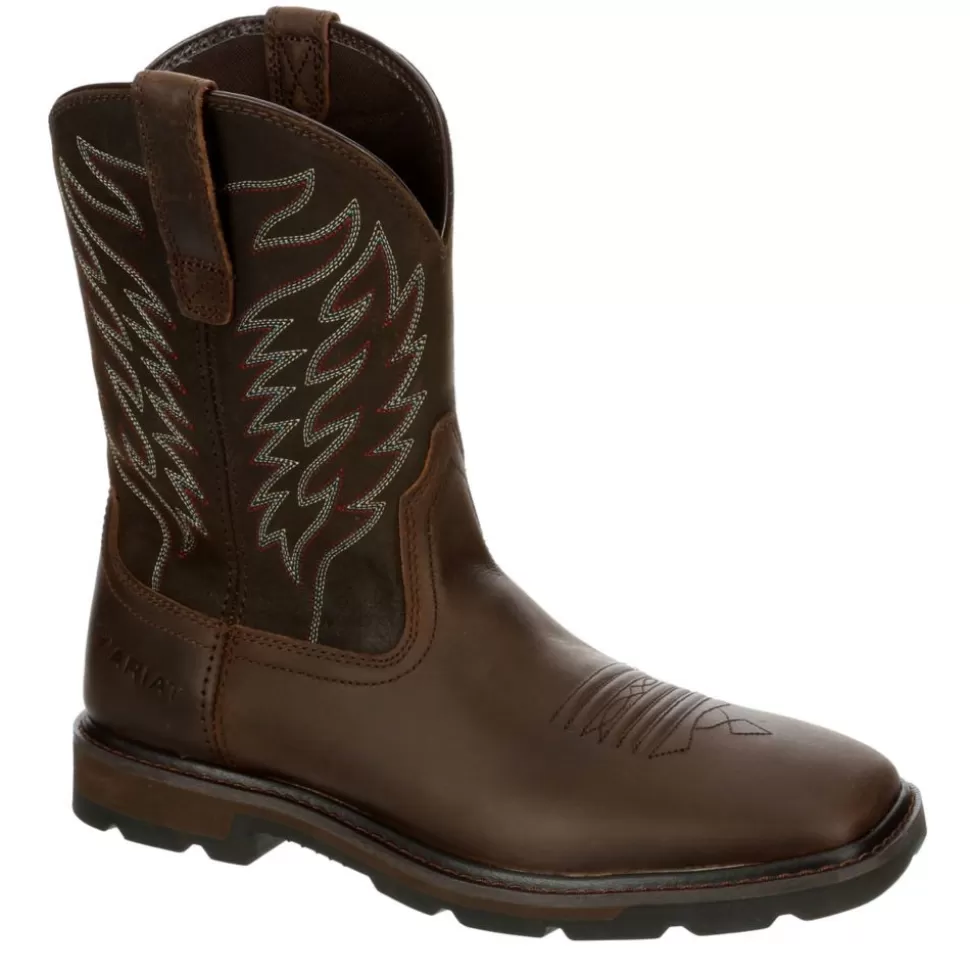 Men ARIAT Work Boots^ Mens Groundbreaker Western Work Boot