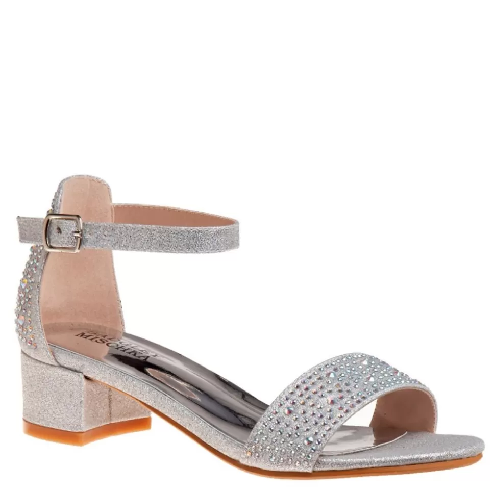 BADGLEY MISCHKA Dress Shoes^ Girls Little And Big Kid O-Bm80285Ssilv Dress Sandal