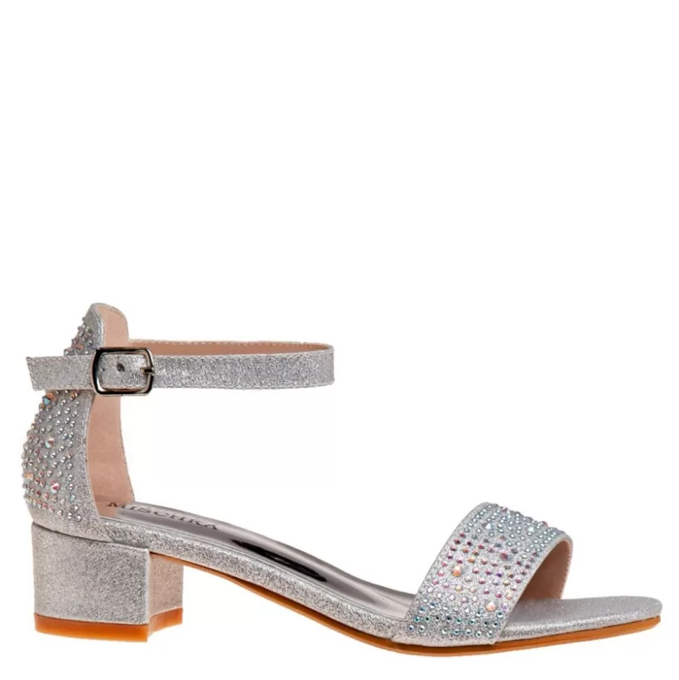 BADGLEY MISCHKA Dress Shoes^ Girls Little And Big Kid O-Bm80285Ssilv Dress Sandal