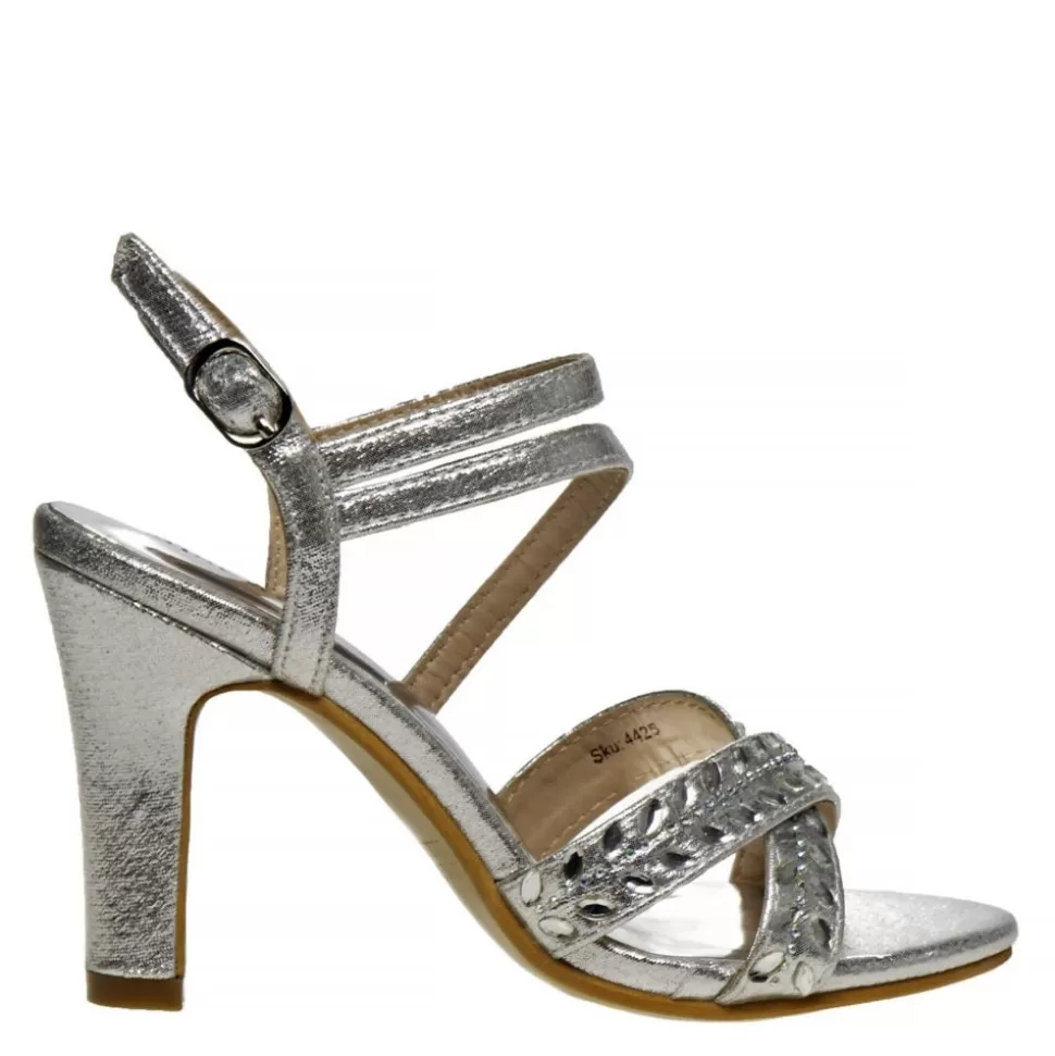 BADGLEY MISCHKA Dress Shoes^ Girls Little And Big Kid O-Bm84020Msilv Dress Sandal