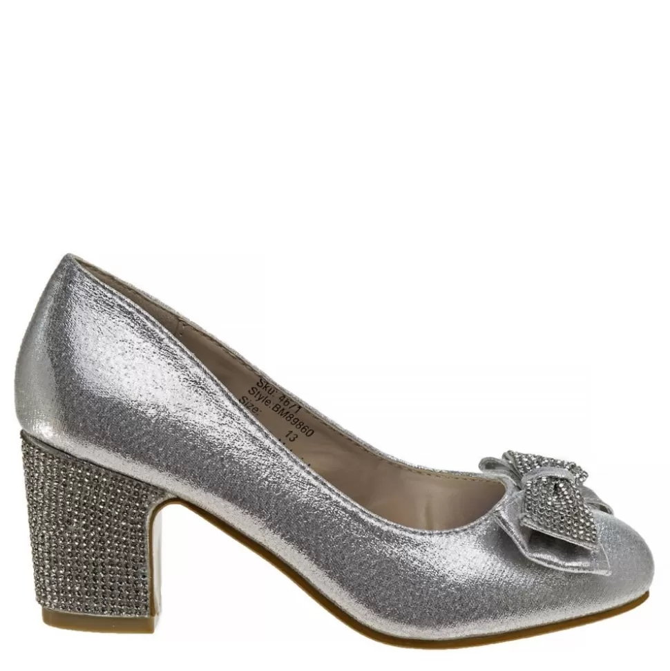 BADGLEY MISCHKA Dress Shoes^ Girls Little And Big Kid O-Bm89860Nsilv Dress Pump