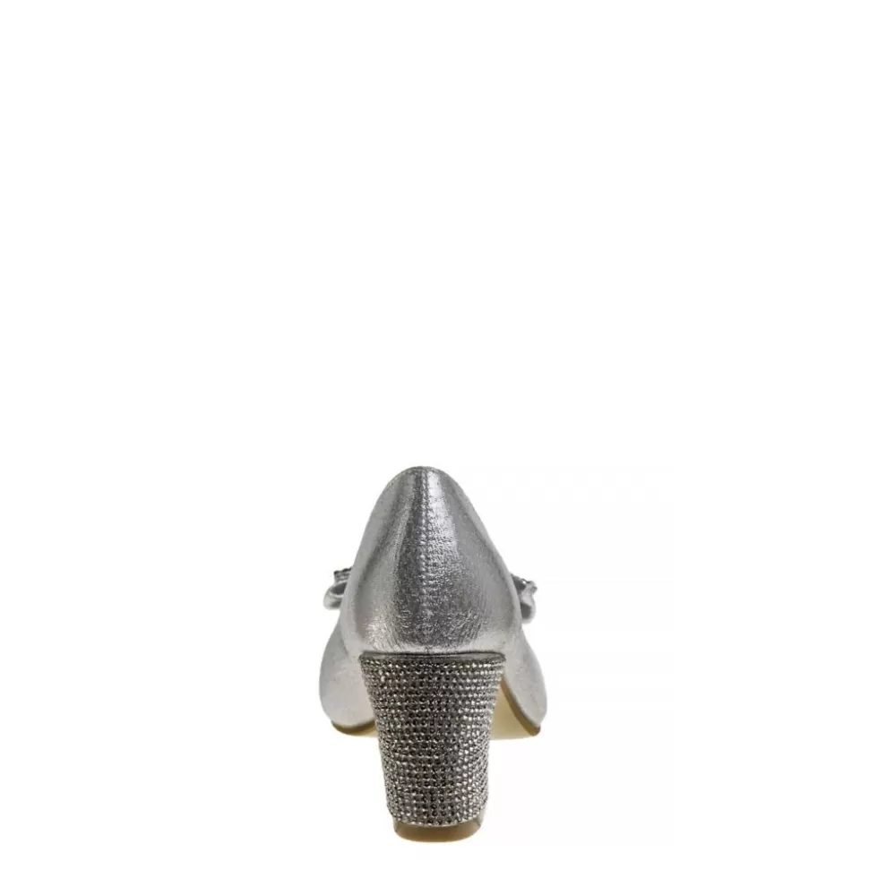 BADGLEY MISCHKA Dress Shoes^ Girls Little And Big Kid O-Bm89860Nsilv Dress Pump
