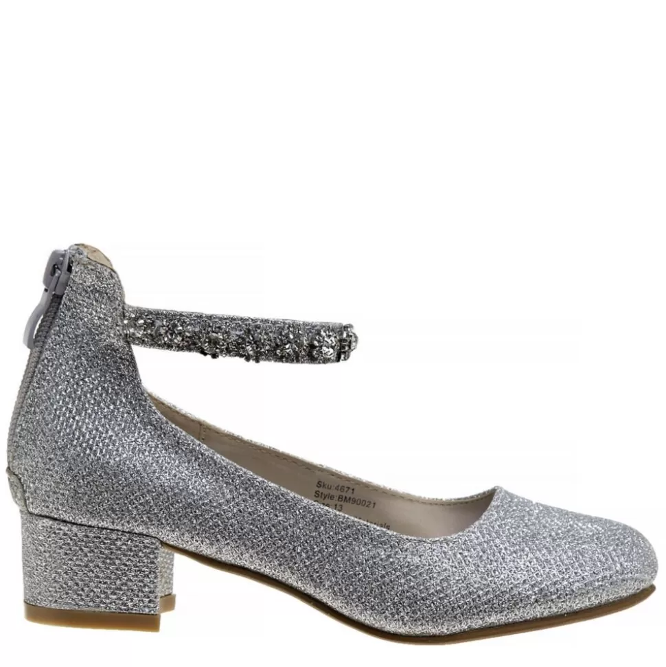 BADGLEY MISCHKA Dress Shoes^ Girls Little And Big Kid O-Bm90021Msilv Dress Pump