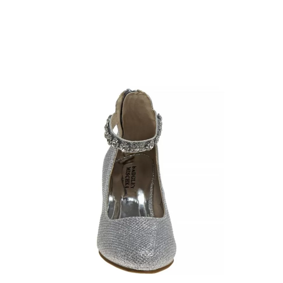 BADGLEY MISCHKA Dress Shoes^ Girls Little And Big Kid O-Bm90021Msilv Dress Pump