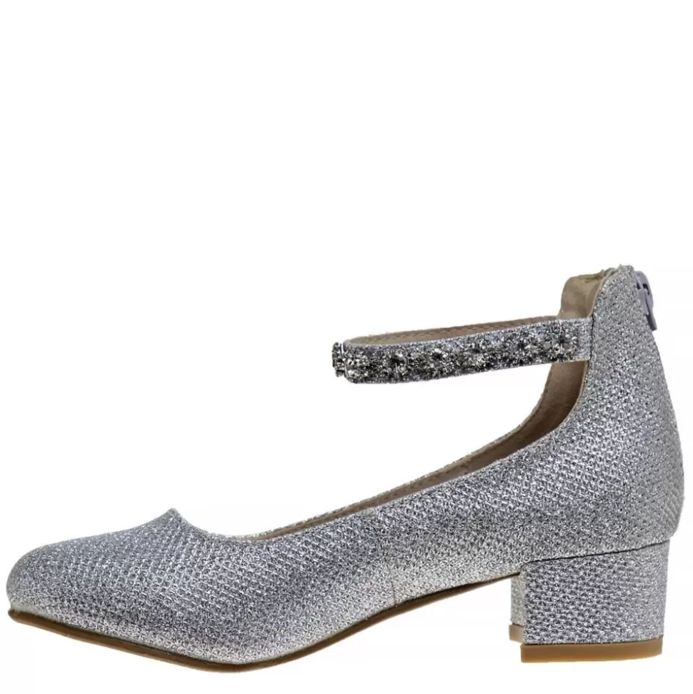 BADGLEY MISCHKA Dress Shoes^ Girls Little And Big Kid O-Bm90021Msilv Dress Pump