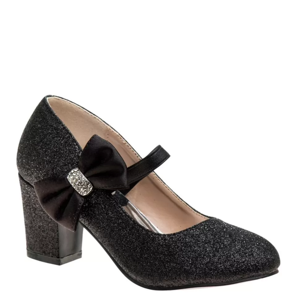 BADGLEY MISCHKA Dress Shoes^ Girls Little-Big Kid Bownus Dress Shoe