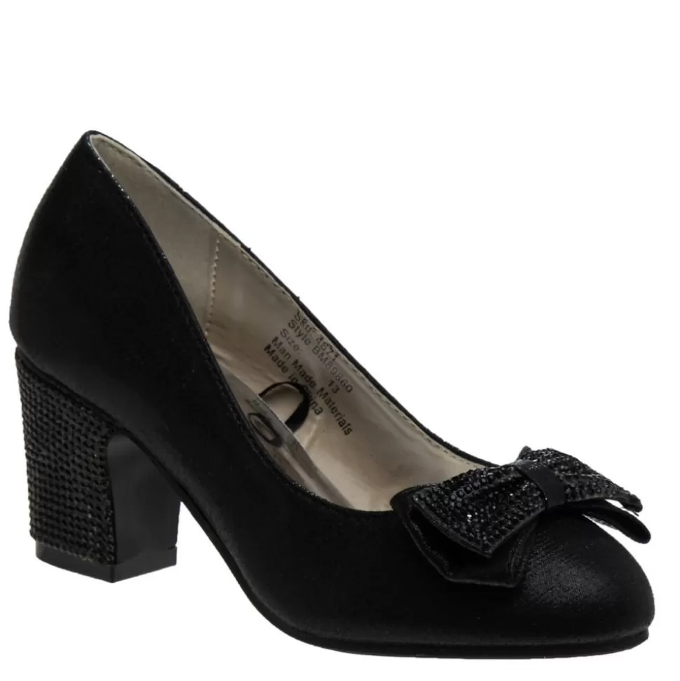 BADGLEY MISCHKA Dress Shoes^ Girls Little-Big Kid O-Bm89860Nblk Dress Pump