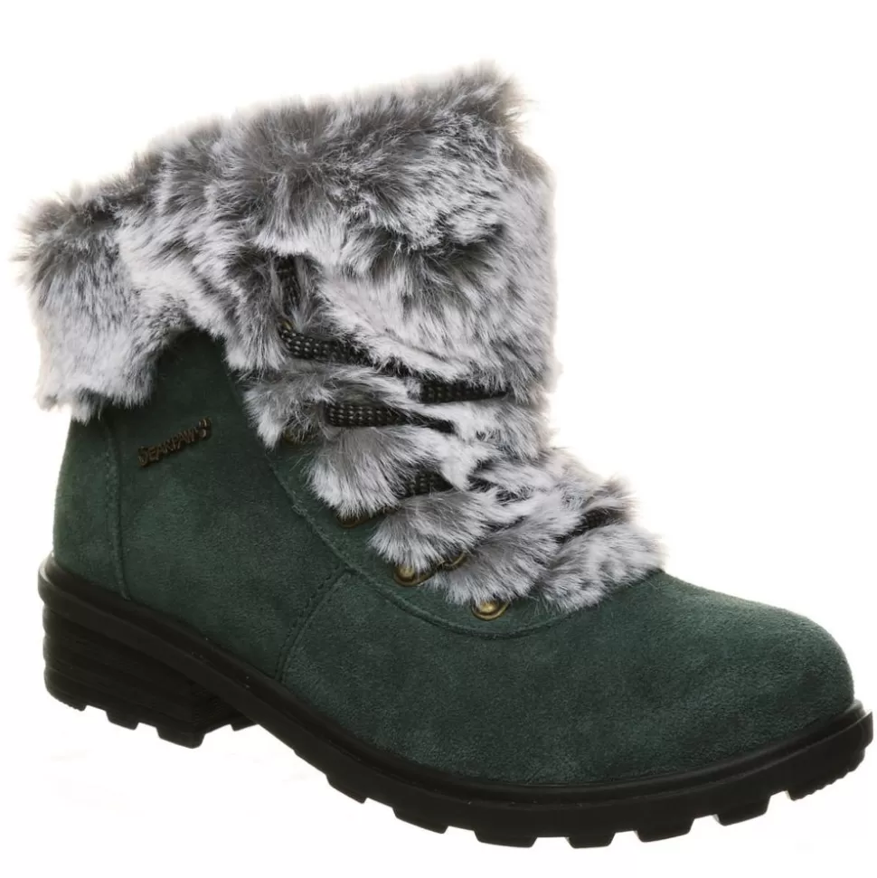 Women BEARPAW Shearling Boots^ Womens Serenity Lace Up Fur Boot