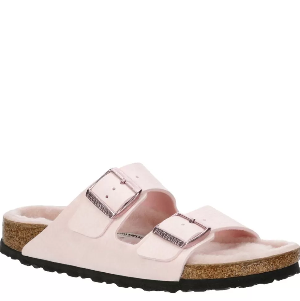 Women BIRKENSTOCK Footbed Sandals^ Womens Arizona Desert Dust Shearling Footbed Al