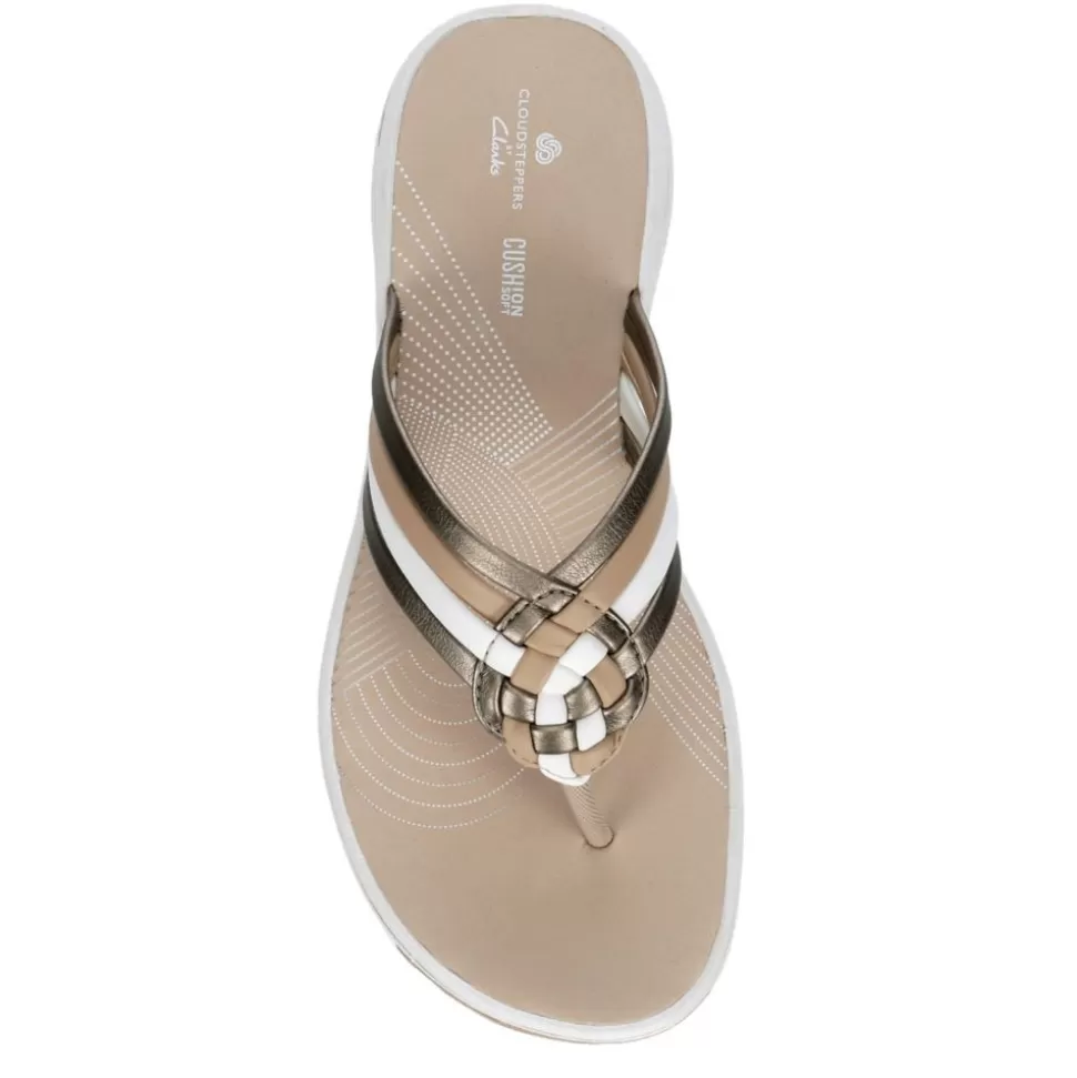Women CLARKS Flip Flops^ Womens Breeze Coral Flip Flop Sandal
