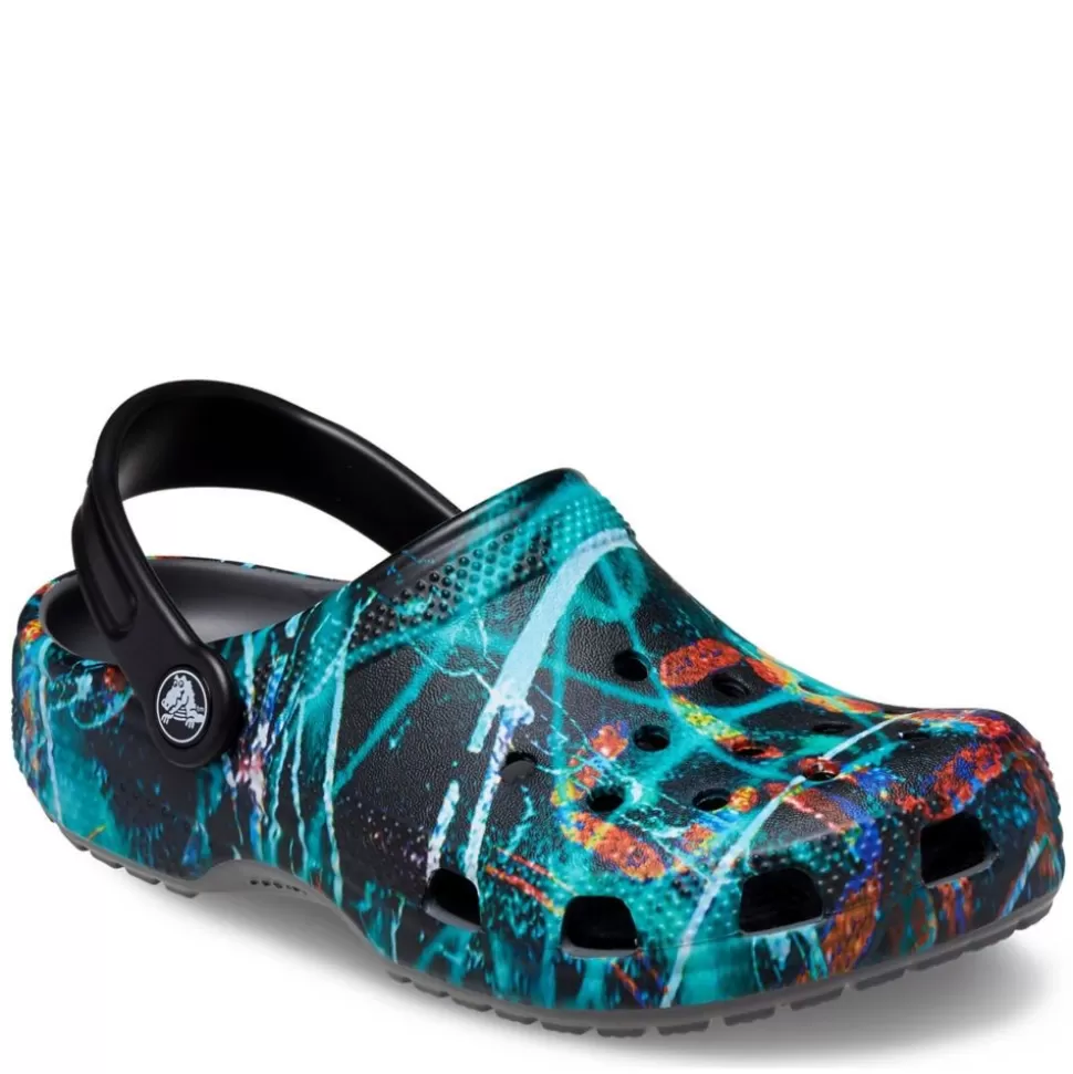 CROCS Sandals^ Boys Little-Big Kid Classic Print Clog