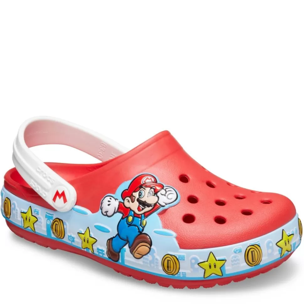 CROCS Character Shoes^ Boys Little-Big Kid Super Mario Off Court Clog