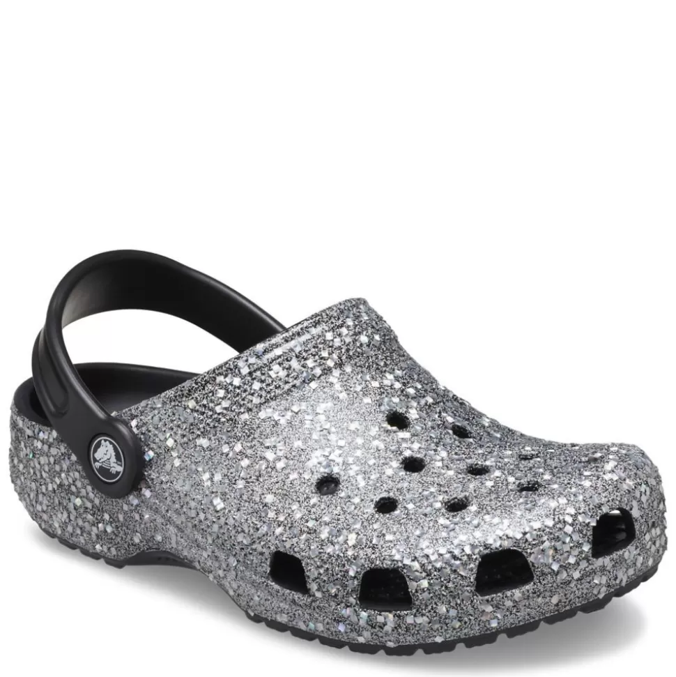 CROCS Sandals^ Girls Little-Big Kid Classic Glitter Clog