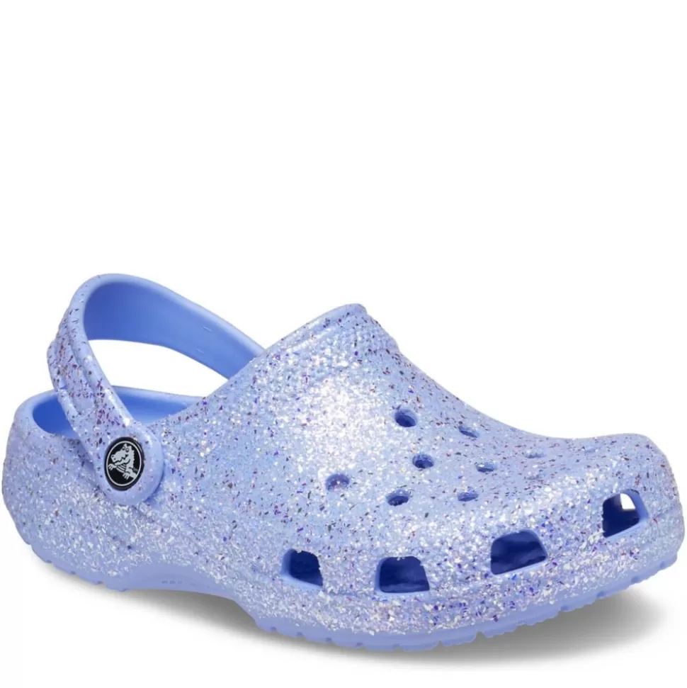 CROCS Sandals^ Girls Little-Big Kid Classic Glitter Clog