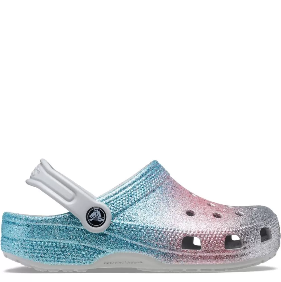 CROCS Sandals^ Girls Little-Big Kid Classic Glitter Clog