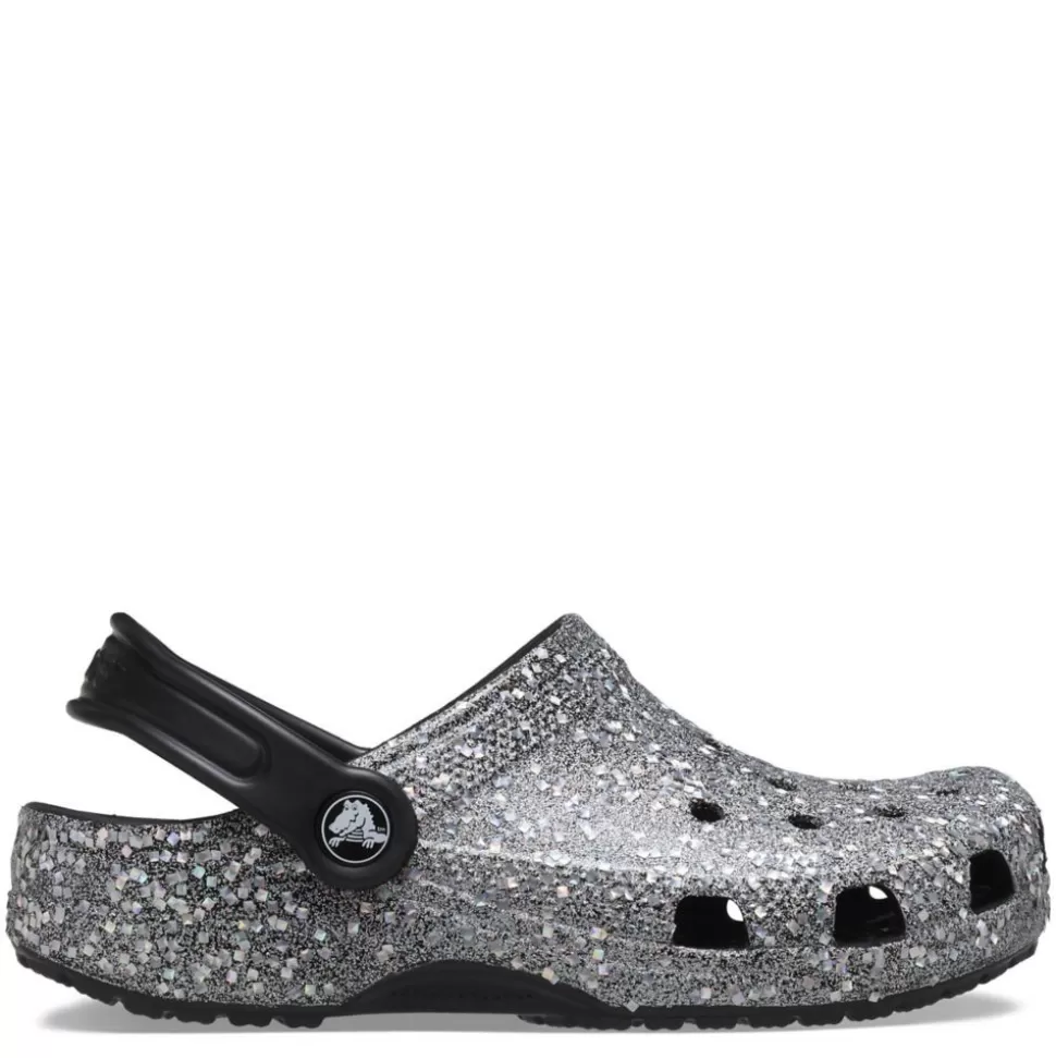 CROCS Sandals^ Girls Little-Big Kid Classic Glitter Clog