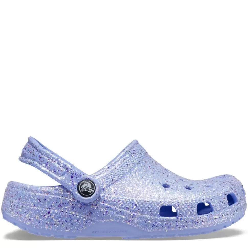 CROCS Sandals^ Girls Little-Big Kid Classic Glitter Clog