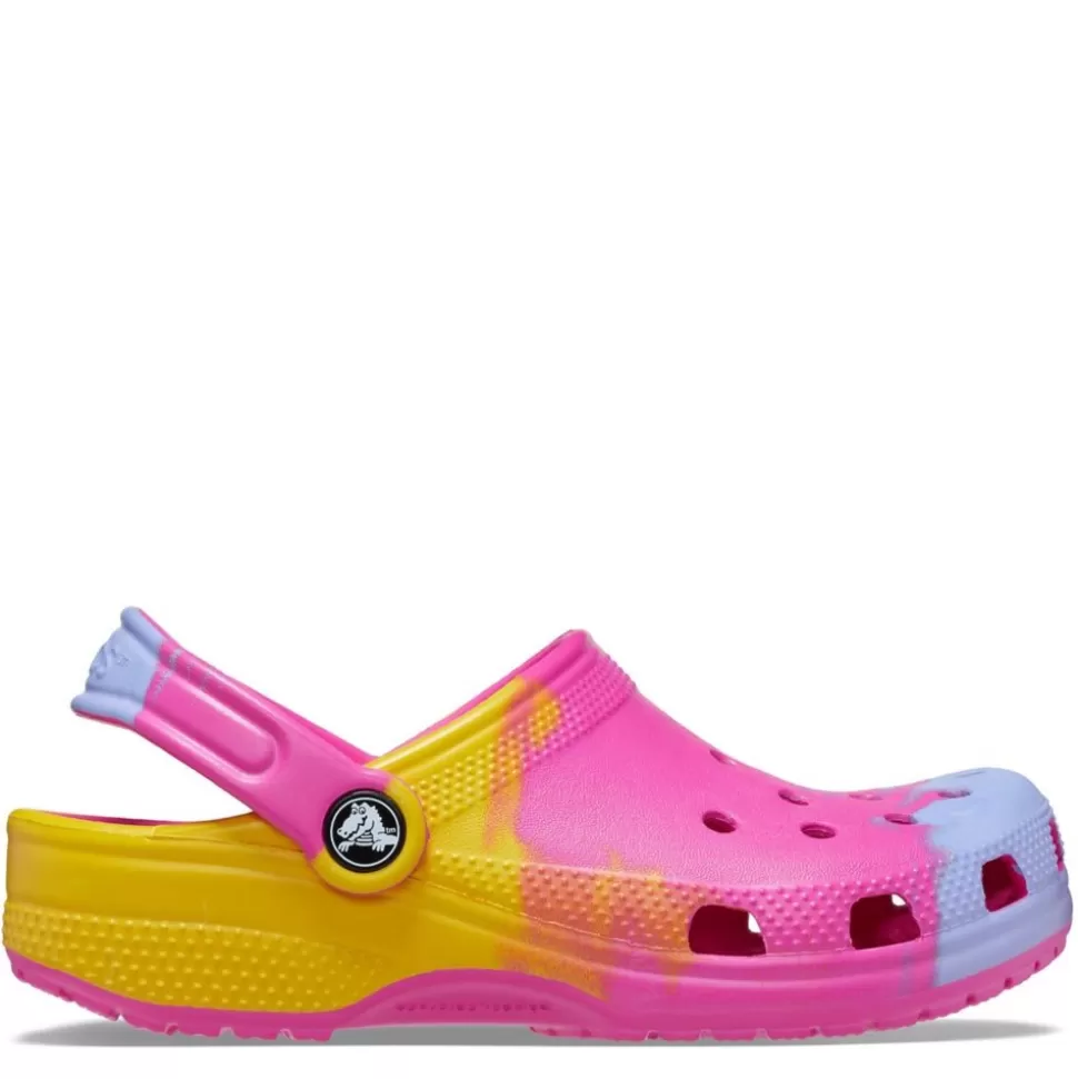 CROCS Sandals^ Girls Little-Big Kid Classic Print Clog