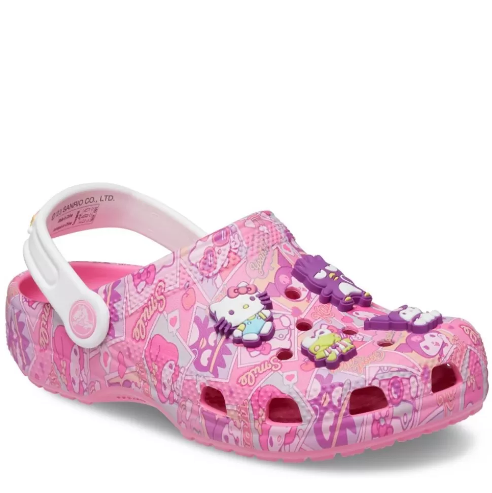 CROCS Character Shoes^ Girls Little-Big Kid Hello Kitty Classic Clog