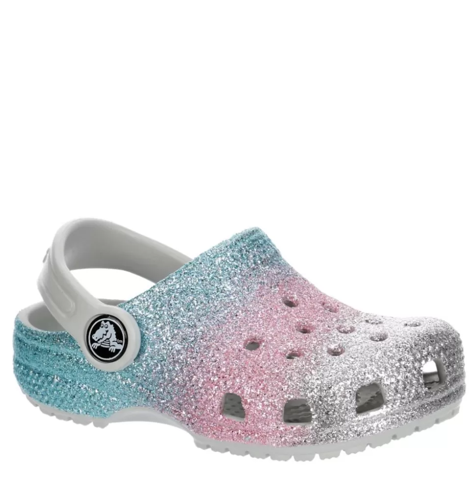 CROCS Sandals^ Girls Toddler Classic Glitter Clog