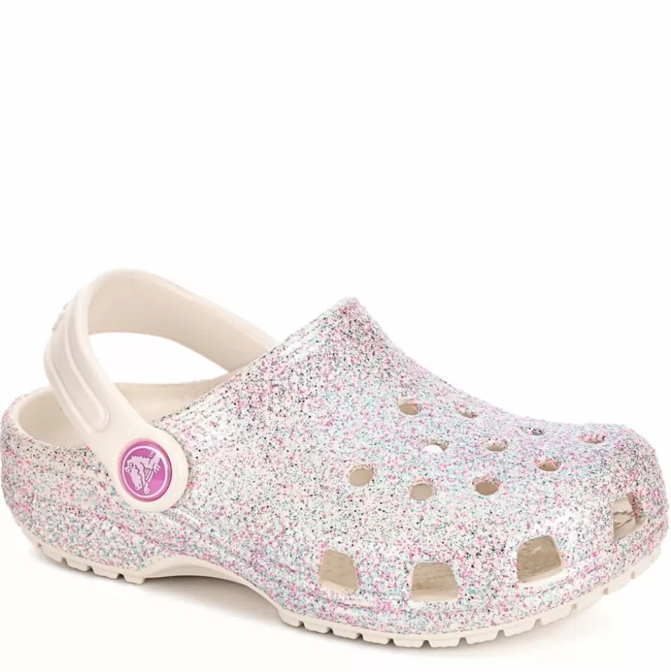 CROCS Sandals^ Girls Toddler Classic Glitter Clog