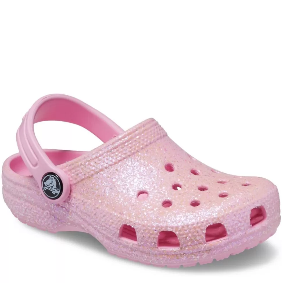 CROCS Sandals^ Girls Toddler Classic Glitter Clog