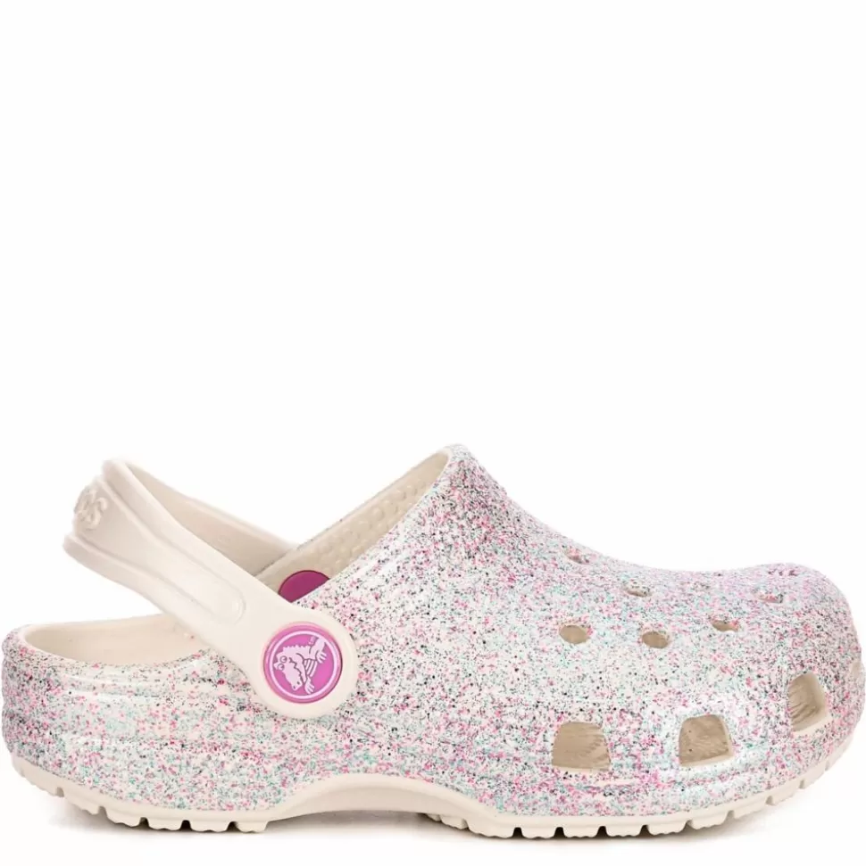 CROCS Sandals^ Girls Toddler Classic Glitter Clog