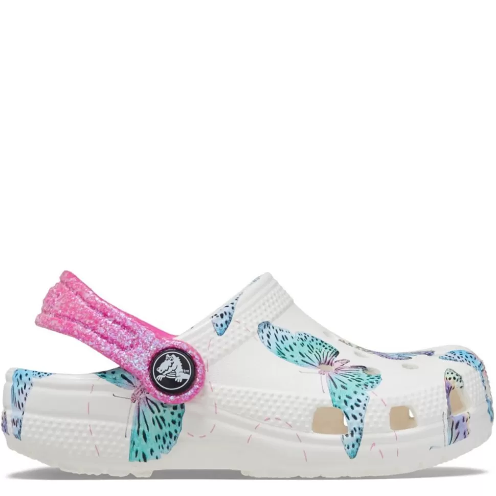 CROCS Sandals^ Girls Toddler Classic Print Clog