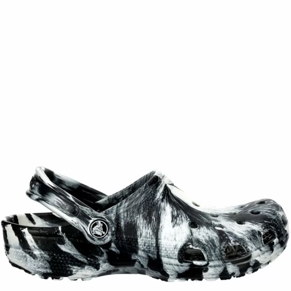 Men CROCS Slip On Shoes^ Unisex Classic Marble Clog