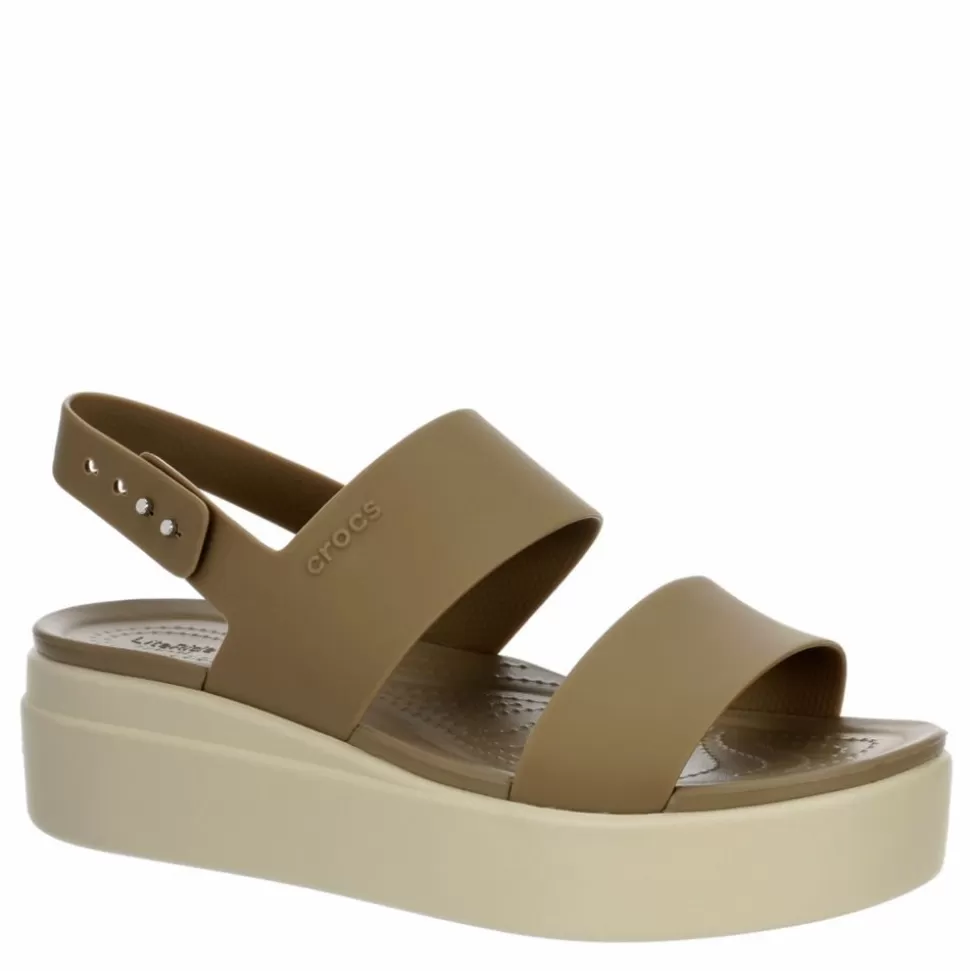 Women CROCS Platform Sandals^ Womens Brooklyn Platform Wedge Sandal