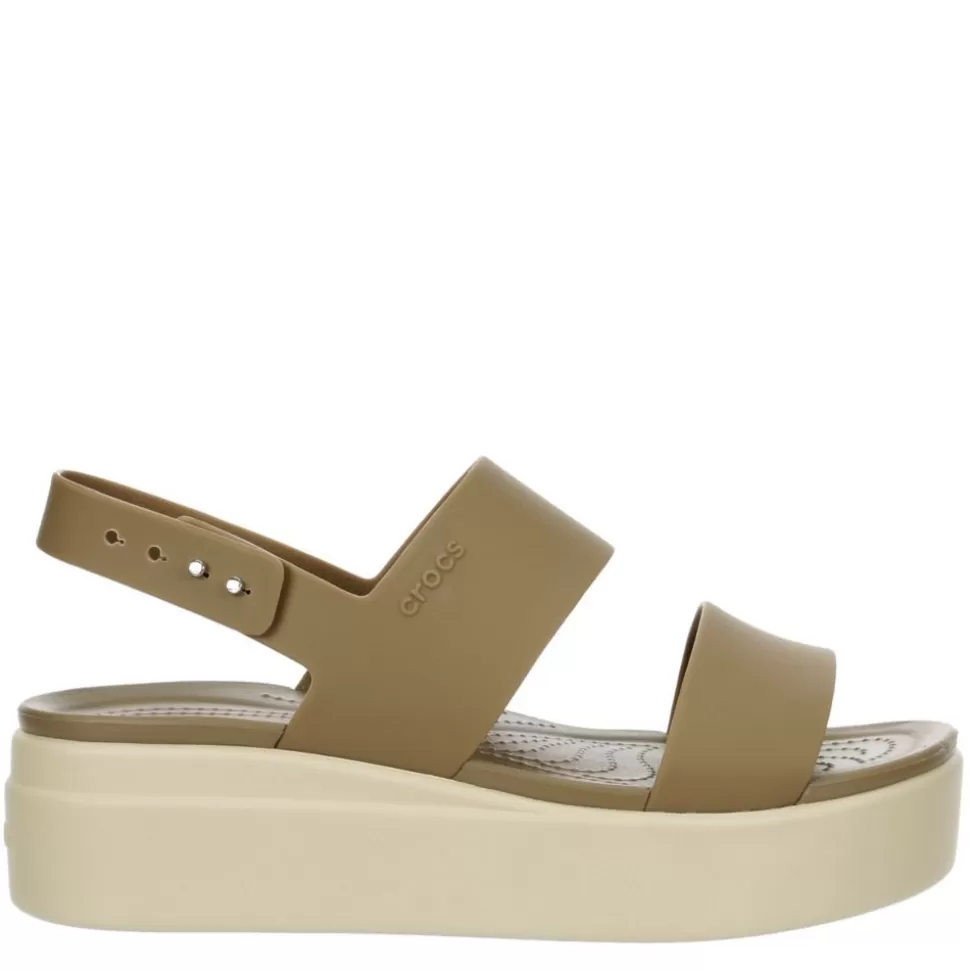 Women CROCS Platform Sandals^ Womens Brooklyn Platform Wedge Sandal