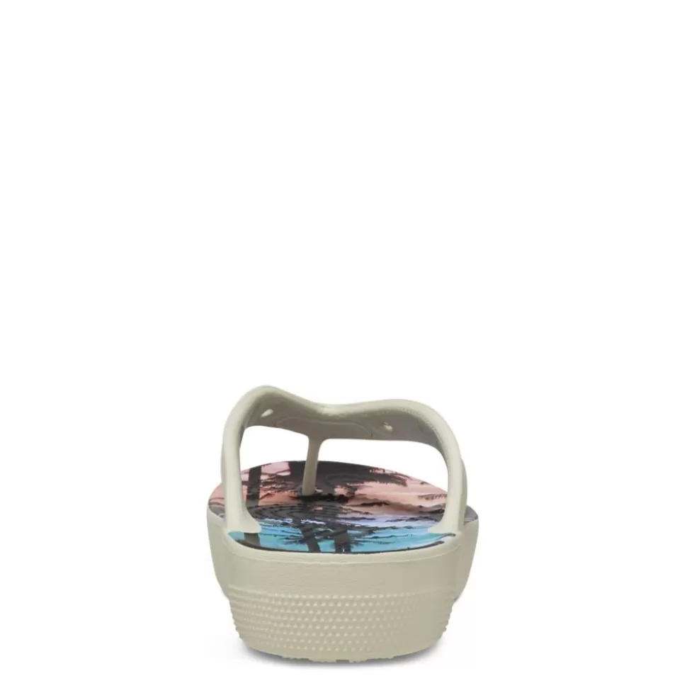 Women CROCS Platform Sandals^ Womens Classic Platform Resort Retro Flip Flop Sandal