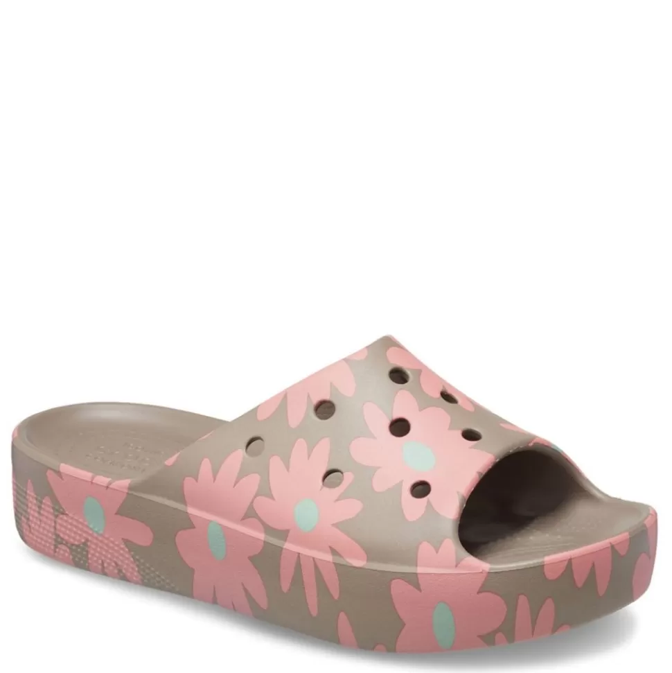 Women CROCS Platform Sandals^ Womens Classic Platform Retro Resort Slide Sandal