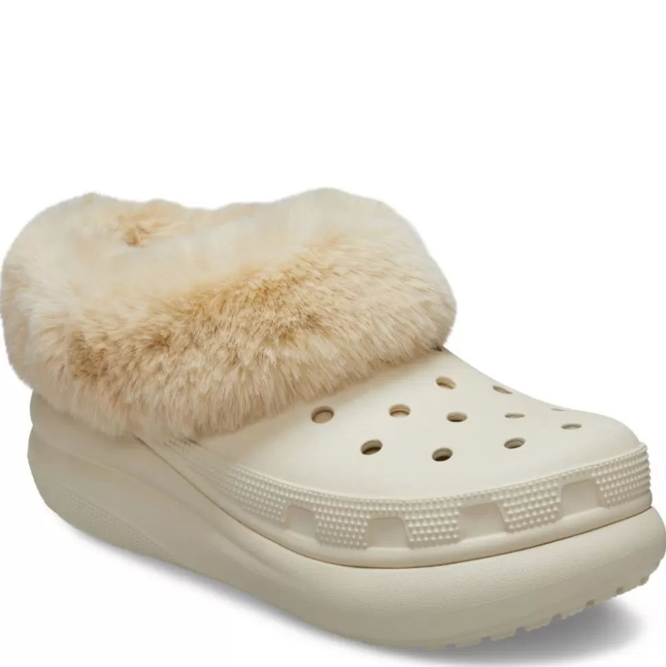 Women CROCS Slippers^ Womens Furever Crush Lined Clog