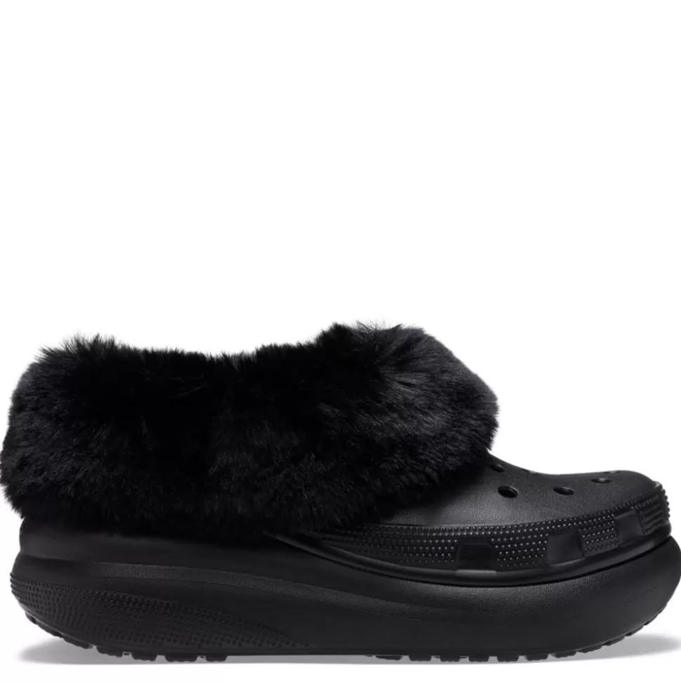 Women CROCS Slippers^ Womens Furever Crush Lined Clog