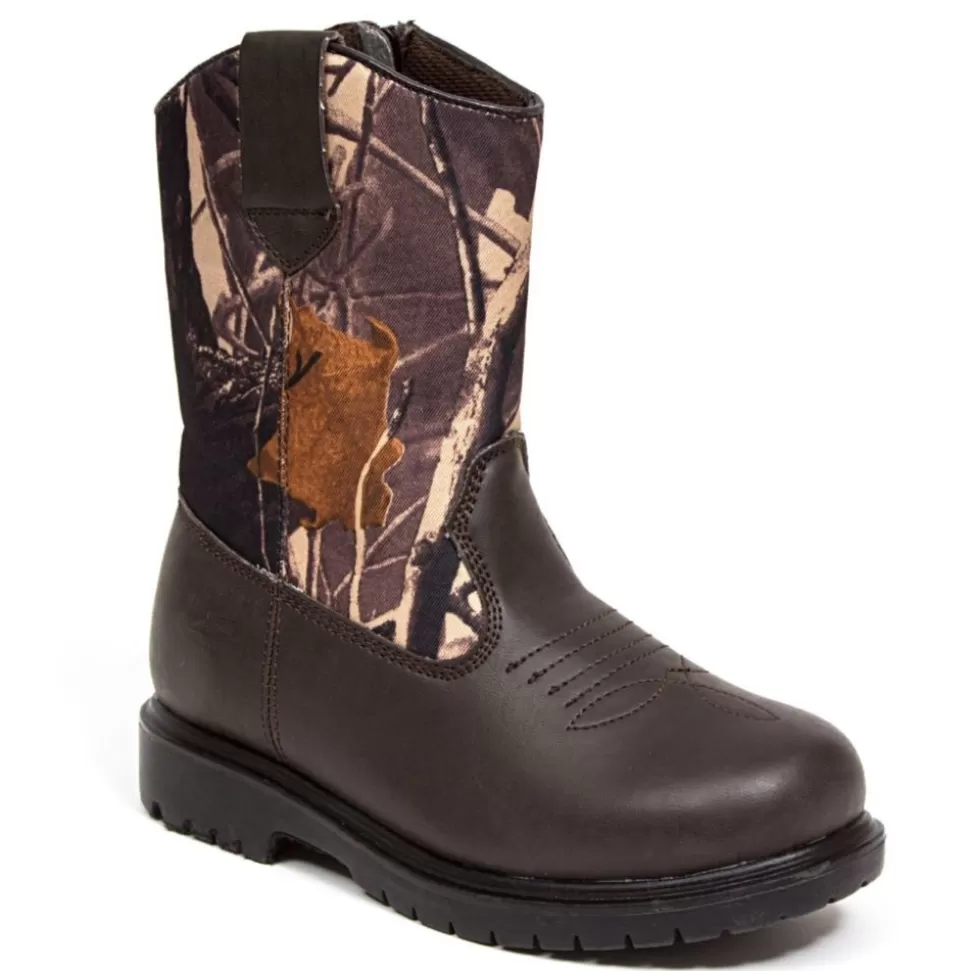 DEER STAGS Boots^ Boys Little-Big Kid Tour Western Boot