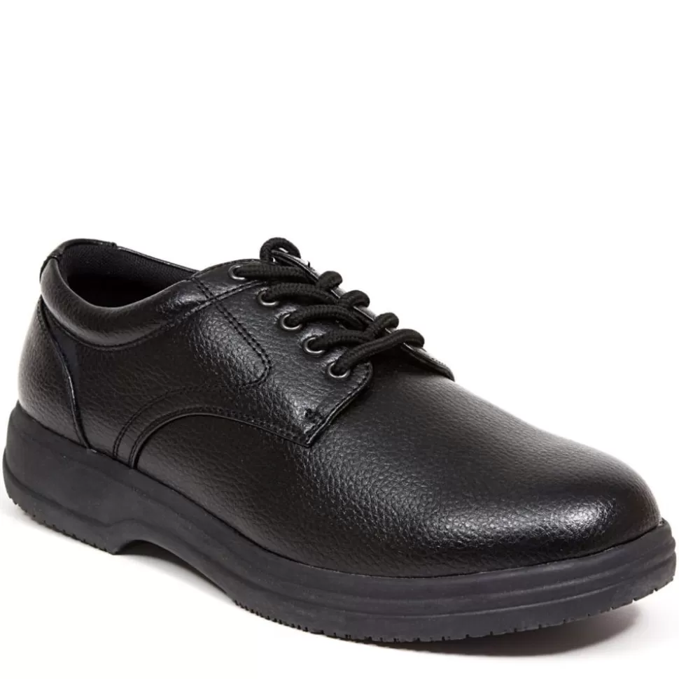 Men DEER STAGS Work Shoes^ Mens Service Slip Resistant Work Shoe