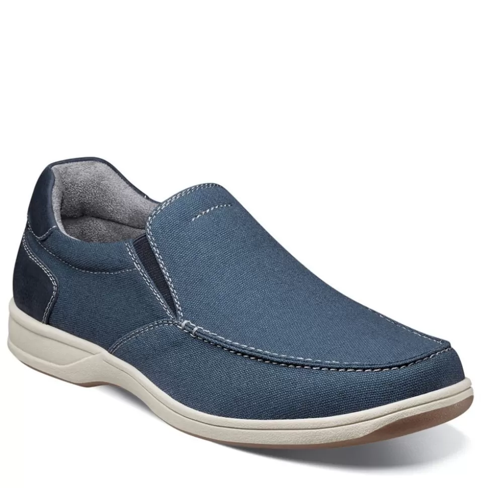 Men FLORSHEIM Canvas^ Mens Lakeside Canvas Moc Toe Slip On