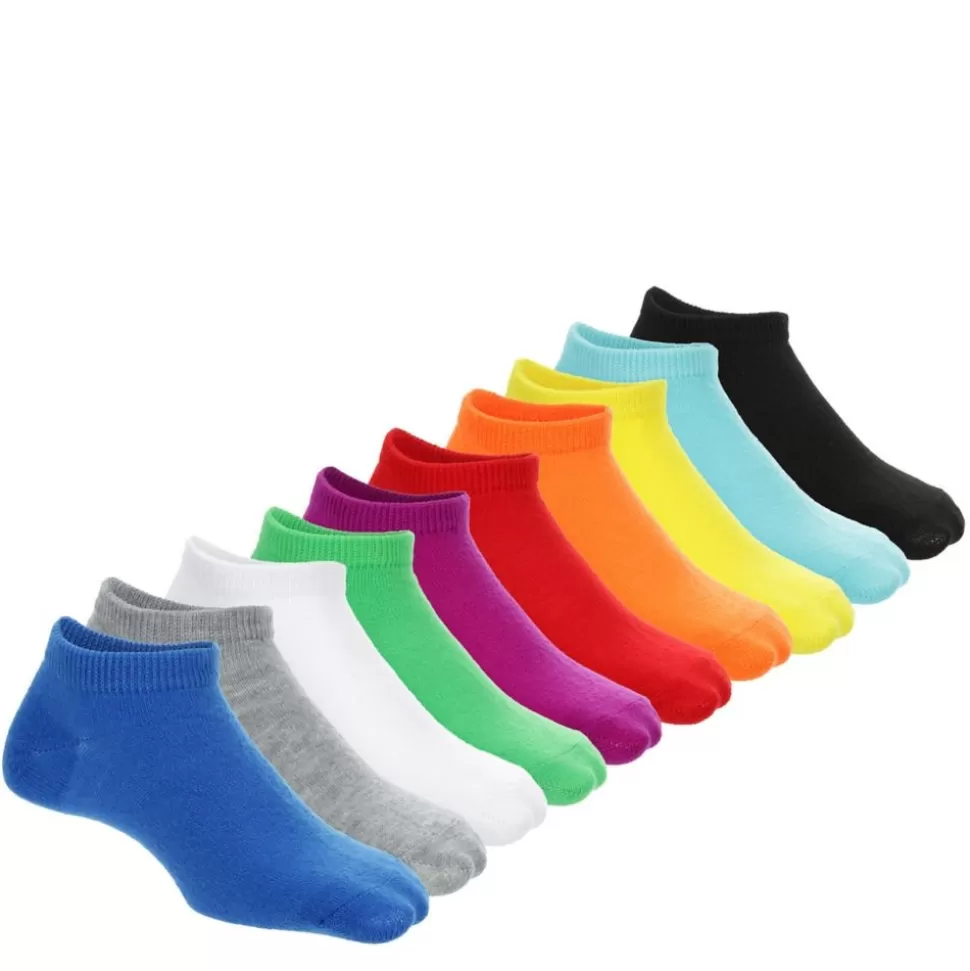 GAME SPORT Accessories^ Boys Solids No Show Socks 10 Pairs