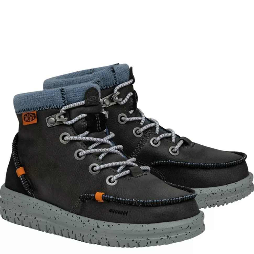 Boys HEYDUDE Boots^ Boys Little-Big Kid Bradley Youth Leather Boot