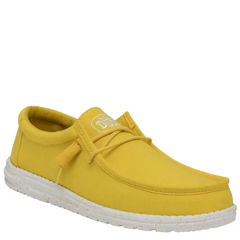 Men HEYDUDE Canvas^ Mens Wally Slip On Sneaker