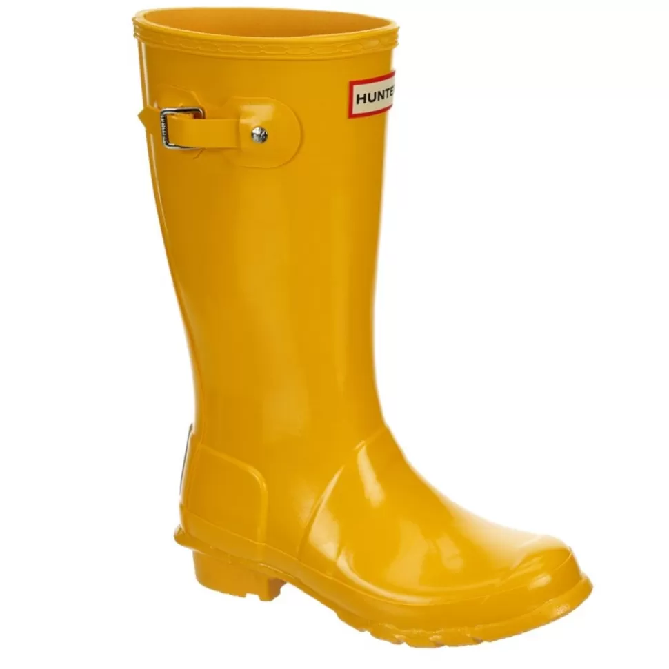 HUNTER Boots^ Girls Little-Big Kid Original Kids Gloss Rain Boot