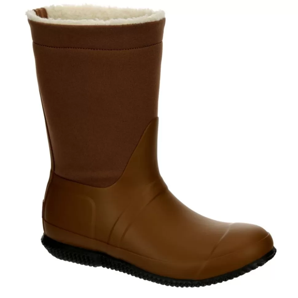 Women HUNTER Shearling Boots^ Womens Original Roll Top Sherpa Rain Boot